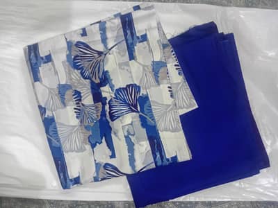 2 pcs Linen Un Stitched