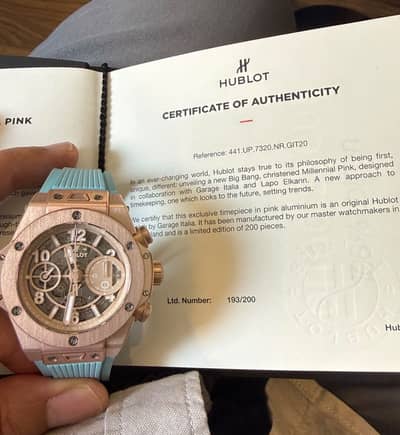 Watch Purchaser Hublot Rolex Datejust Omega Cartier Rado IWC