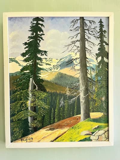 Pine Forest Kaghan Valley Painting (2024)
