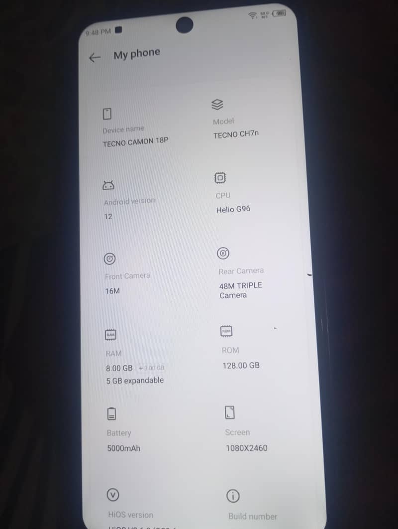 Tecno Camon 18 6
