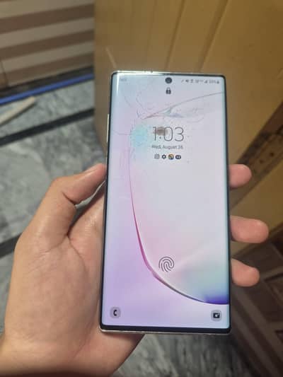 Samsung Mobile Note 10 Plus single sim 256gb[03006557515] whattsap