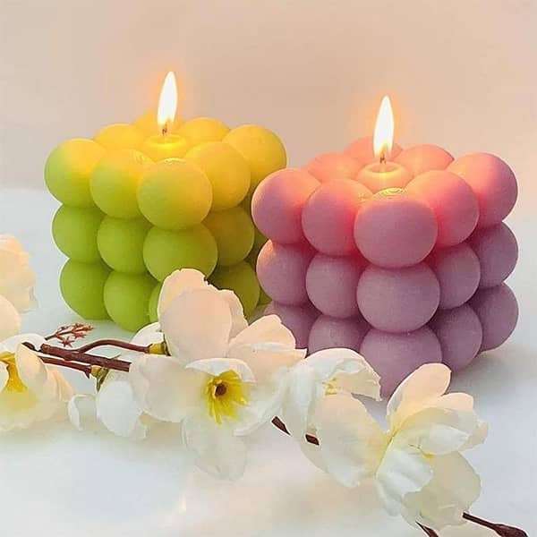1PC Large Bubble Cube Candles Handmade Home Decoration Fragrances ideas Fancy Candles | Witty Stone