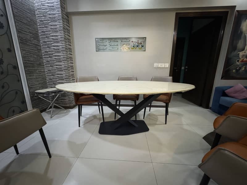 Zubaidas marble dining table 2