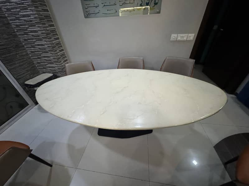 Zubaidas marble dining table 6