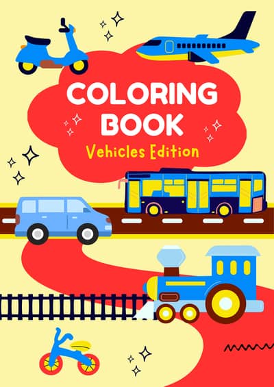 20 pages kids coloring book PDf Instant