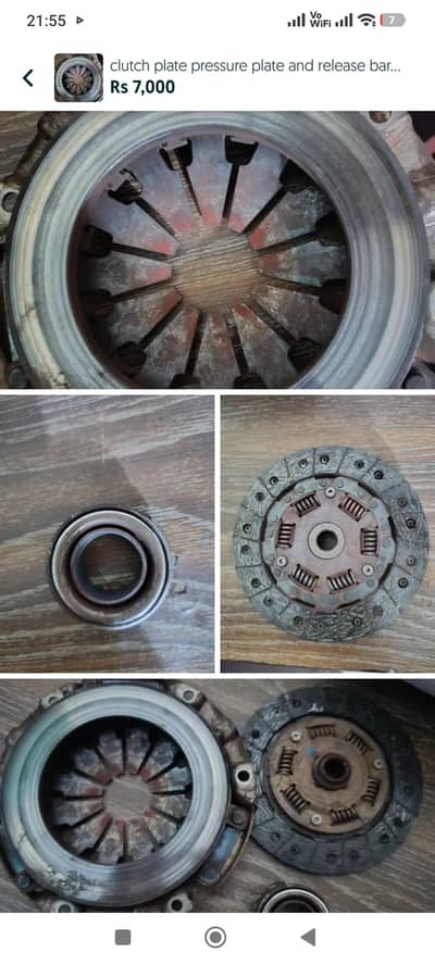clutch plate, pressure plate, release bearings