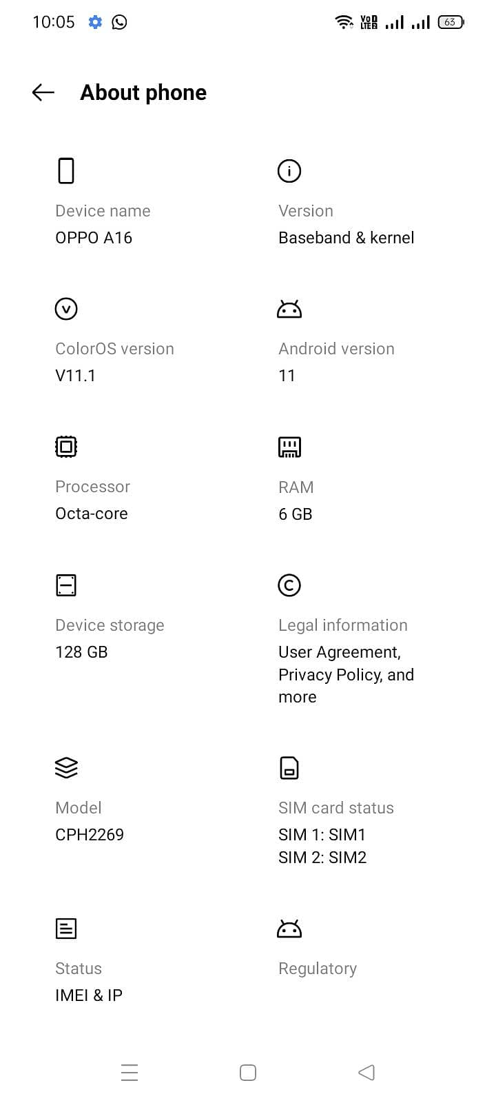 oppo A16 3