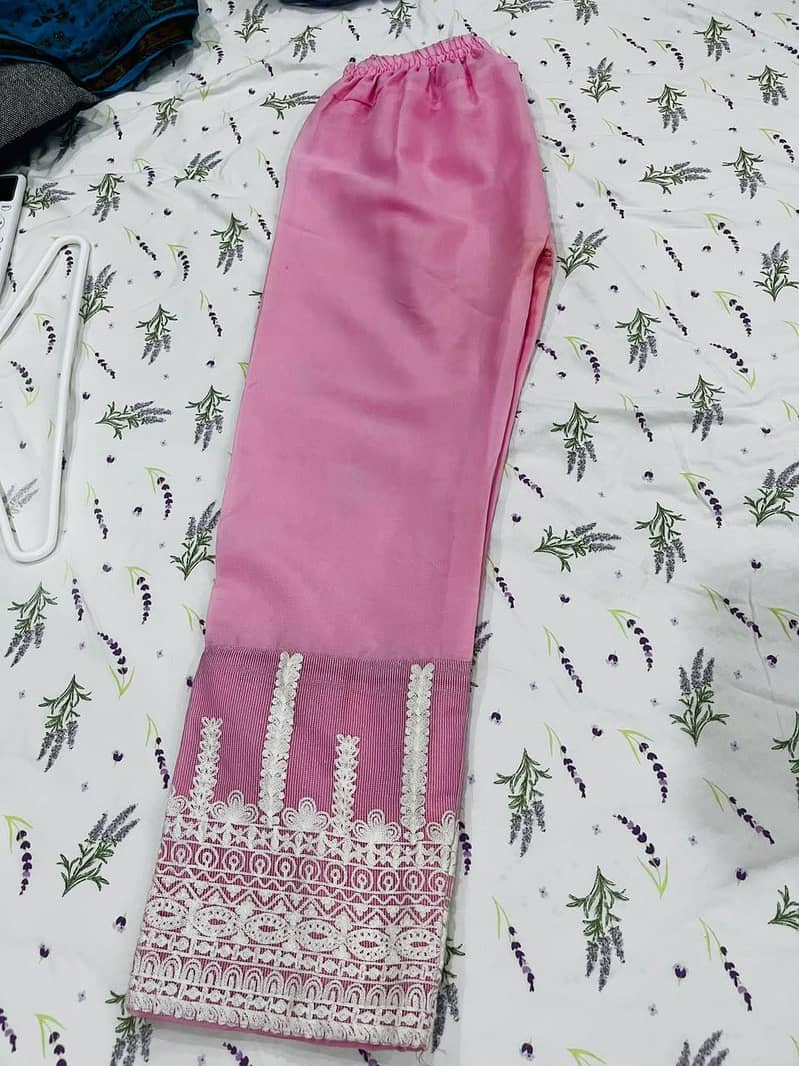 Beautiful Pink 3 Piece Embroidered Suit | Elegant Ladies Dress 1