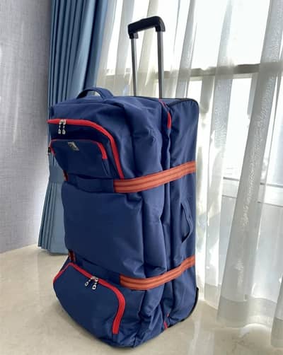 32 size expandable 140L foldable luggage rolling bag with wheels