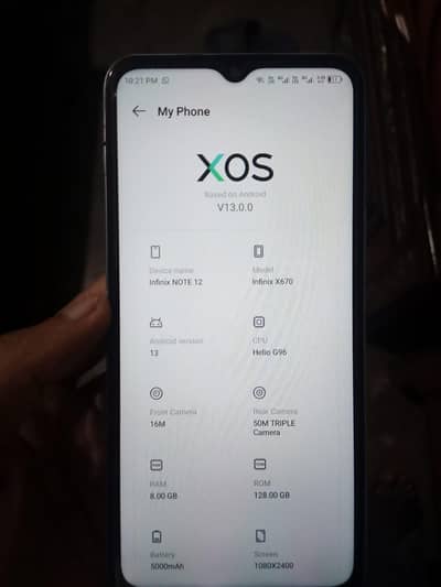 Infinix Note 12 G96 8/128 exchange b ho aye ga