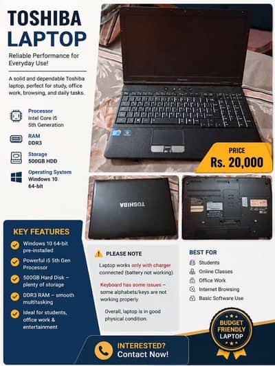Toshiba Laptop for sell