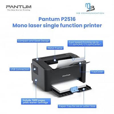 Pantum P2516 Black Laser Printer