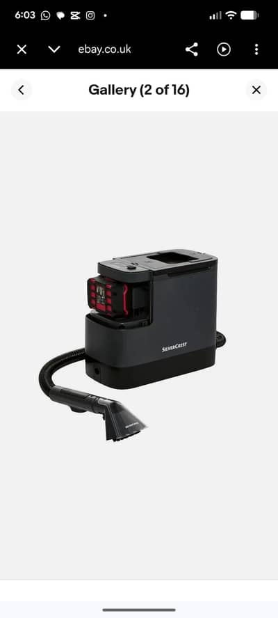 SilverCrest 20v Cordless Upholstery & Carpet