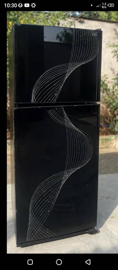 very exilint condition and perfect working black glass door