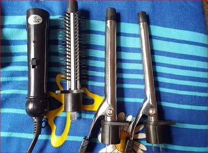 Curling tongs, curling rod, hair curl kit with box
