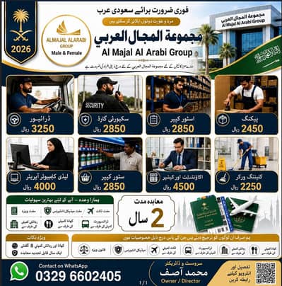 Driver jobs , Rider Jobs , Company Work permit Visa , Jobs in Saudia