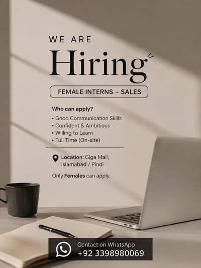 Sales Intern — Female