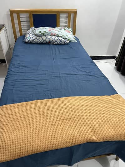 Wooden Single Bed WITHOUT MATTRESS