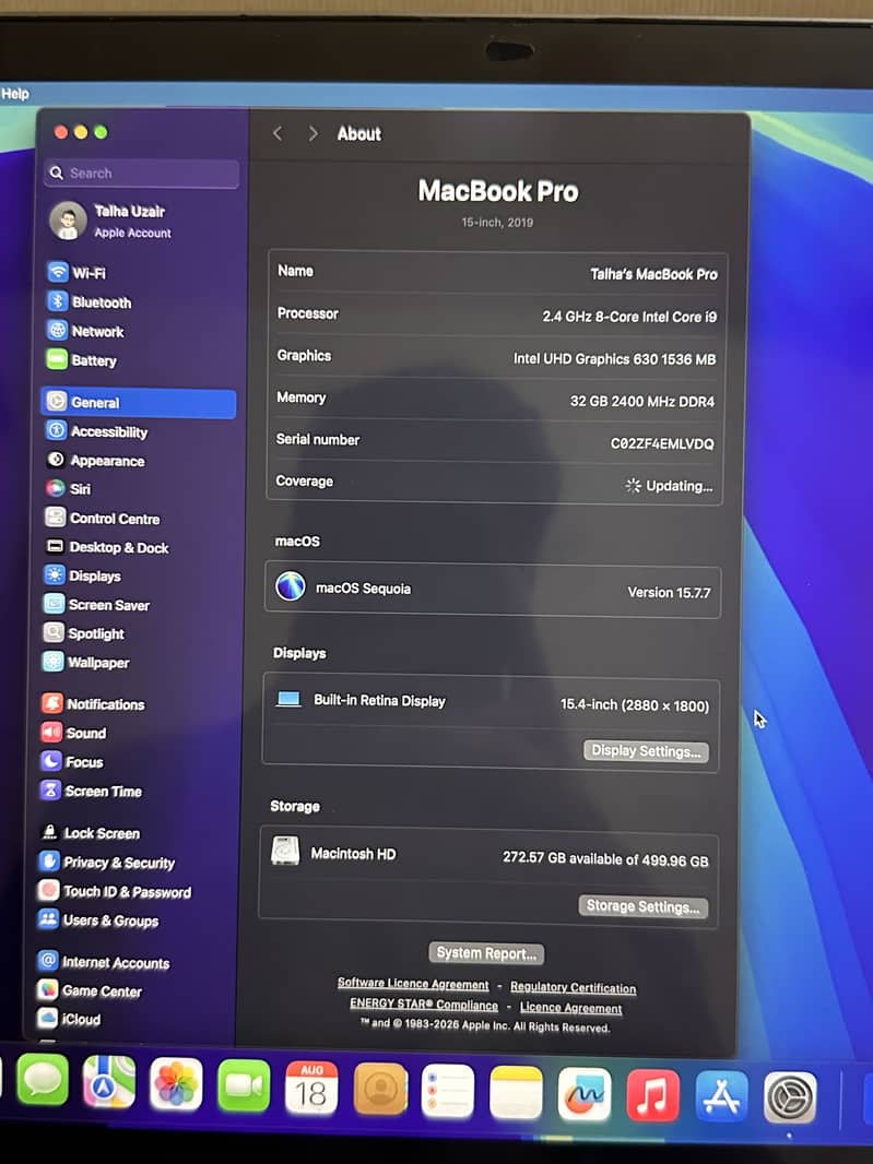 MacBook Pro 2019 7