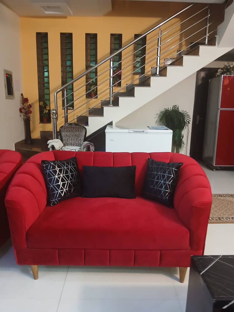 Sofa set with 2 stool 3