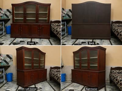 خوبصورت لکڑی کی برتنوں والی الماری (نیچے اسٹوریج باکس)