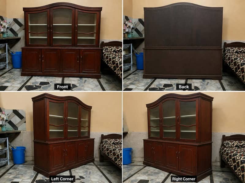 خوبصورت لکڑی کی برتنوں والی الماری (نیچے اسٹوریج باکس) 0