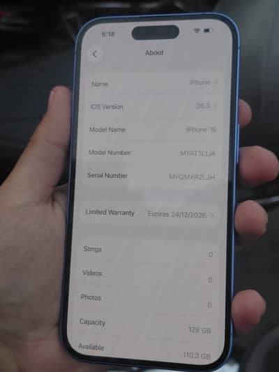 Apple iPhone 16 (128gb) LLA Factory