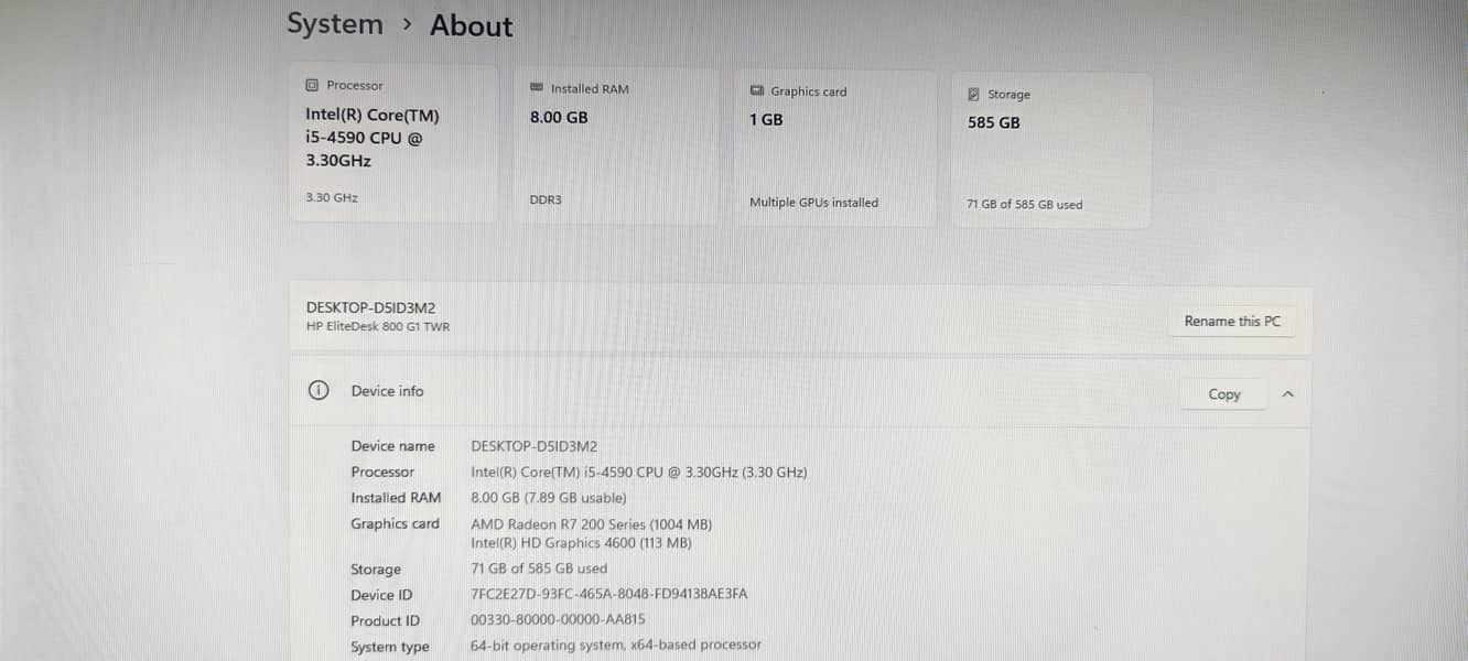Hp Core i5 4th generation 2