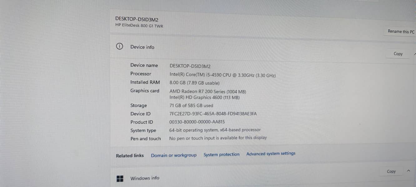 Hp Core i5 4th generation 13