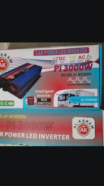 AL-Karam 3000 Watts DC 12v~Ac 220 Inverter DC 12V to AC 220C inverter
