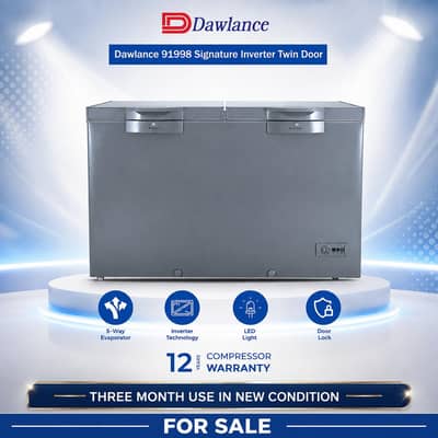 Dawlance deepfrezzer- double door-grey color (used)