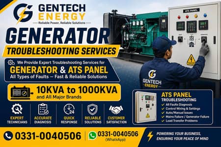 Generator Repair & ATS Panel Troubleshooting Lahore