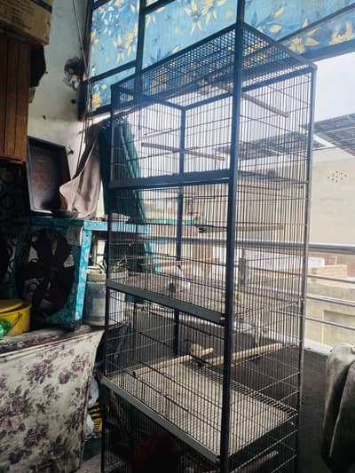 Bird cage 2.5x1.5 4 portions cage