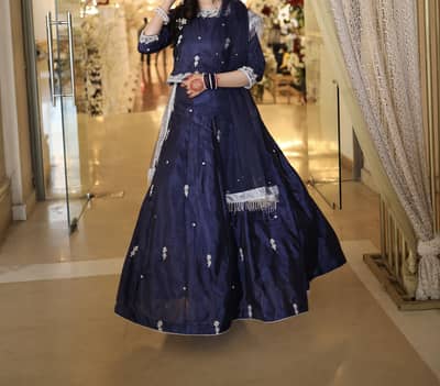 Navy Blue Formal Maxi Dress – Worn Once