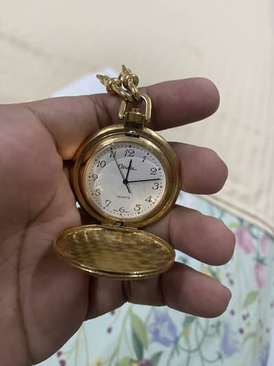 Carolee pocket watch swiss movt