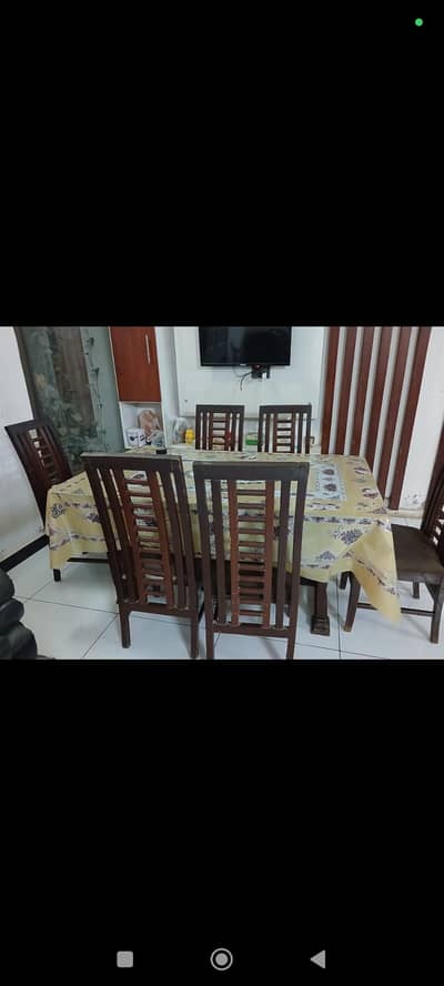 Dinning table with 6 chairs set