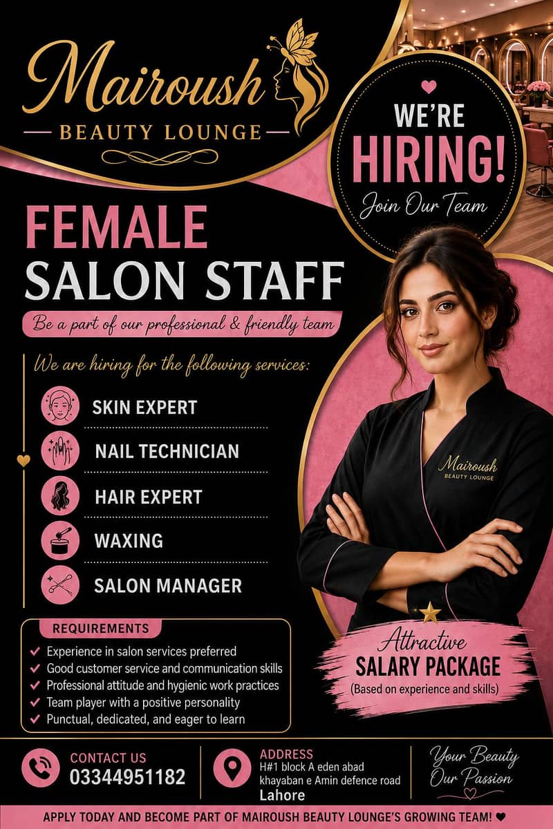 receptionist required 0