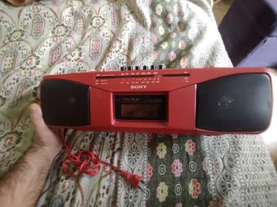 FOR SALE – Sony CFS-204S Vintage Tape Recorder | Red | Mint Condition
