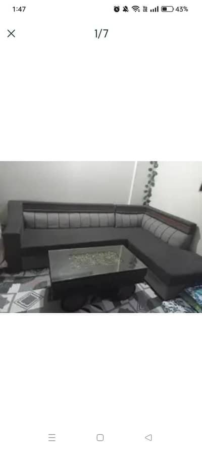 L shaped sofa for sell