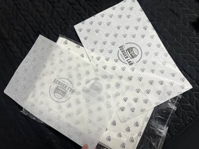Custom Logo Printed Butter Paper for Restaurants, Cafes & Bakeries