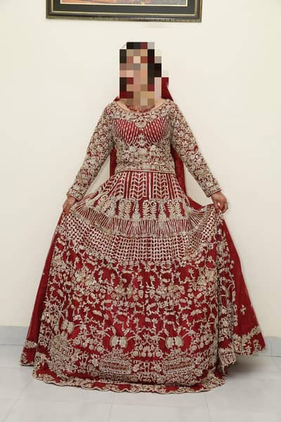 Red Color Lehanga One Time used For sale