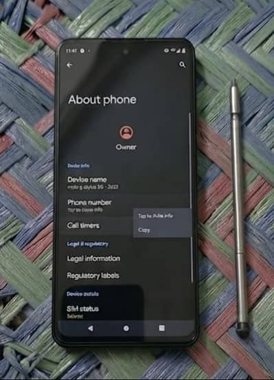 Moto G Stylus 5G - 2023  in Excellent Condition with Stylus Pen