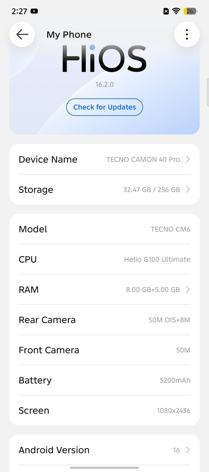 Tecno CAMON 40 Pro 3