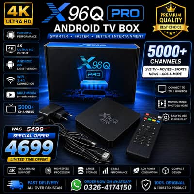 X96Q pro Android TV box 8gb/128gb 0326/4174/150