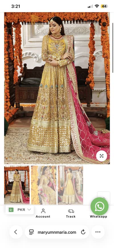 Mariyum n maria bridal wear for sale