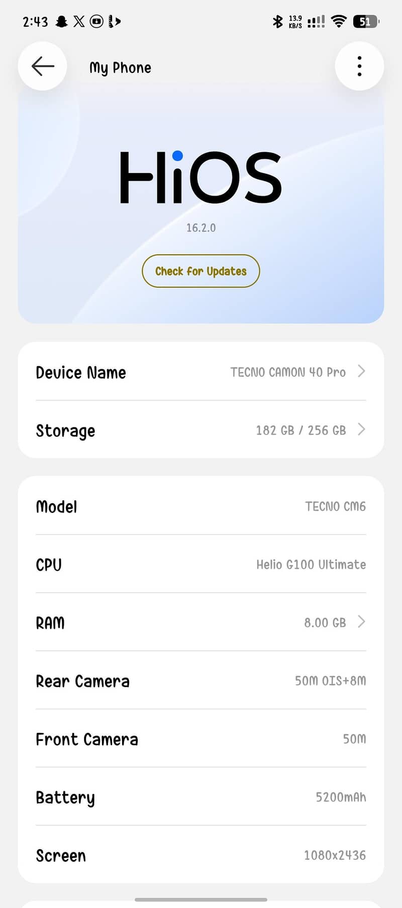 Tecno CAMON 40 Pro 1