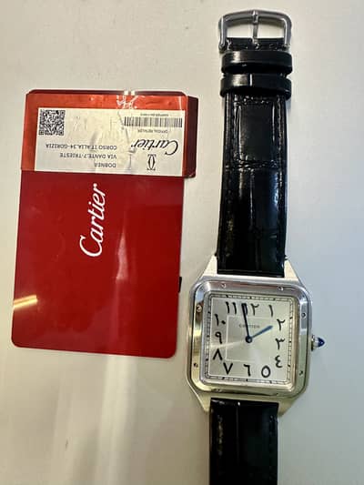 Cartier Santos-Dumont XL Watch With Warranty Card