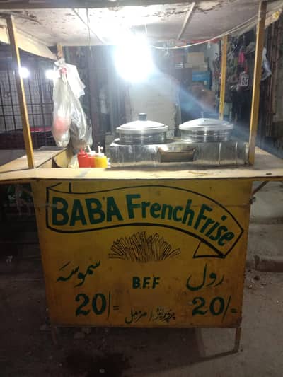  Complete French Fries Stall / Food Cart – Ready Setup