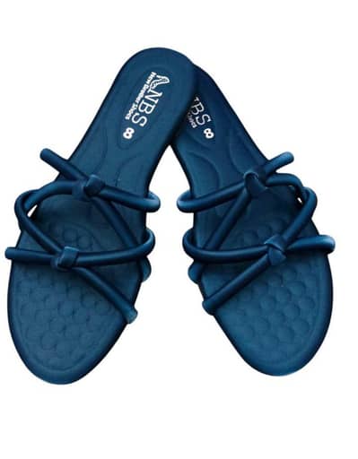 Never blue Pvc Women's Casual flat with strap