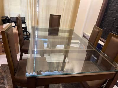 Spacious Chinioti Dining Table with 6 Chairs for Sale